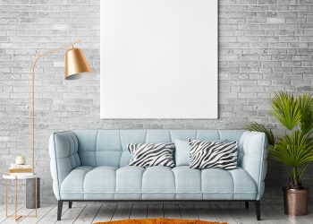 Room Interior Frame Poster Mockup