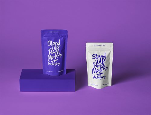 Stand Up Pouch Packaging Mockup