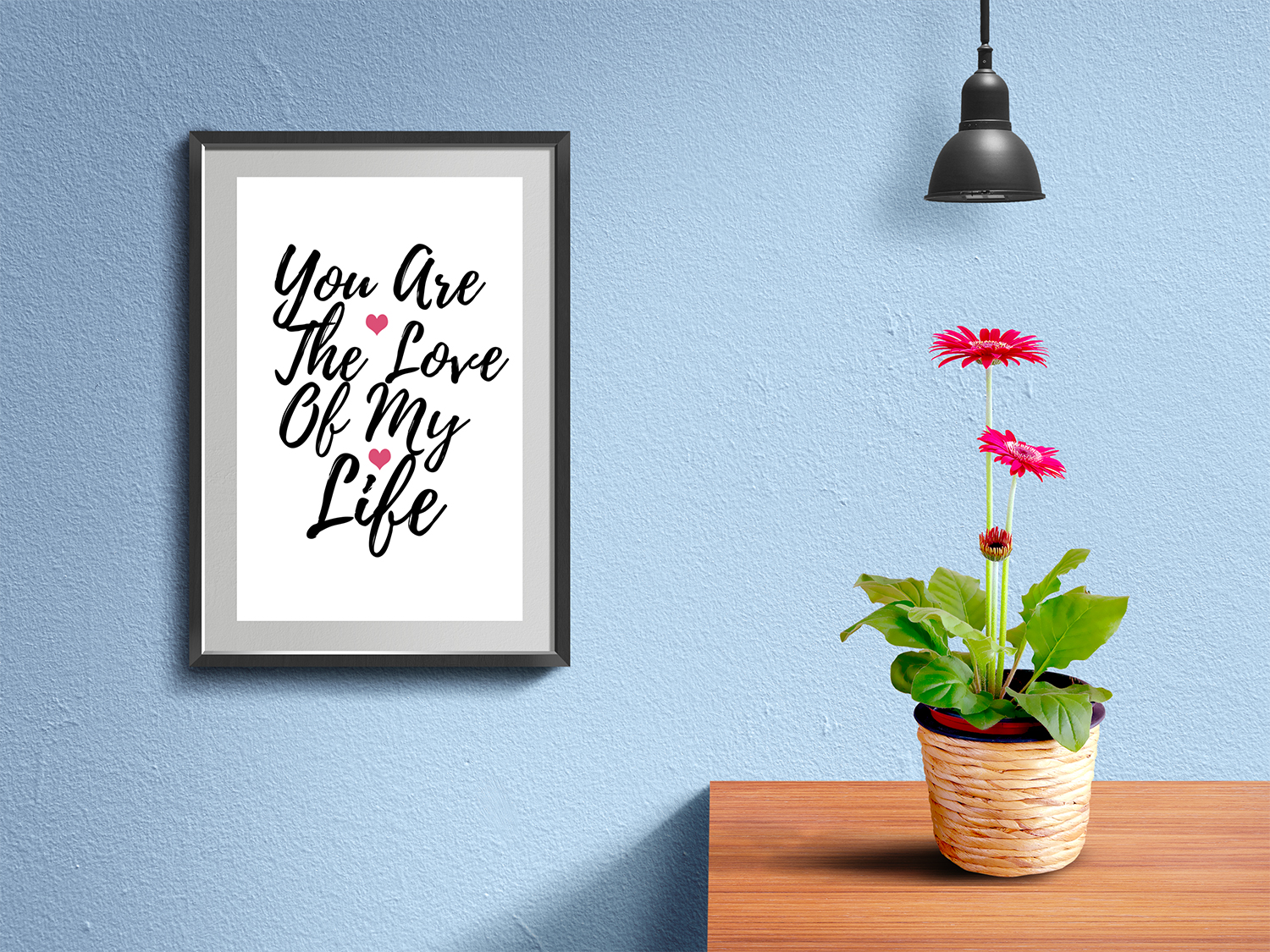 Wall Frame and Poster Mockup