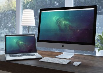 iMac Workspace Free Mockup