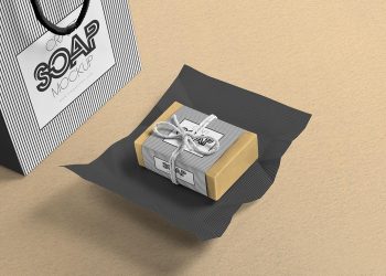 Free Craft Soap Bar Mockup