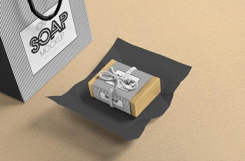 Free Craft Soap Bar Mockup