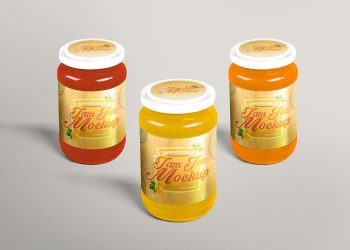 Free Delightful Jam Jar Mockup