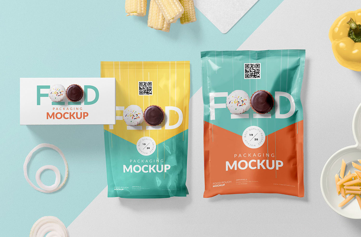 Free Food Packaging Mockup PSD