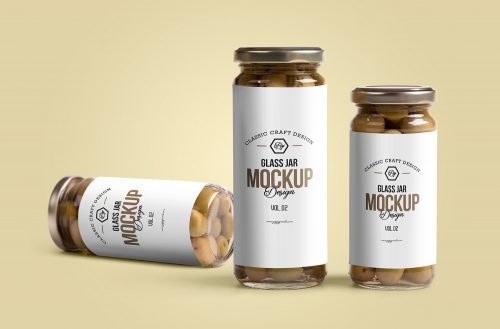 Free Glass Jar Mockup