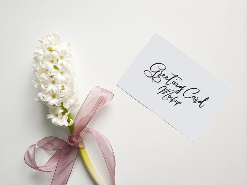 Free Greeting Card PSD Mockup