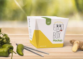Free Lunch Box Mockup