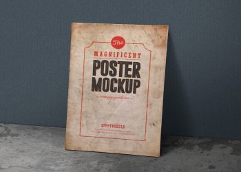 Free Madnificent Vintage Poster Mockup