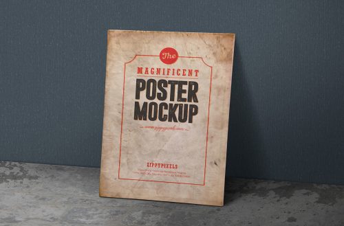 Free Madnificent Vintage Poster Mockup