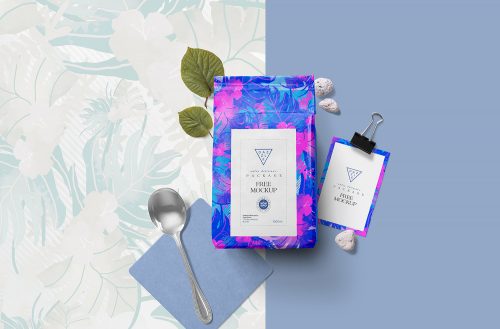 Free Packaging Pouch Mockup