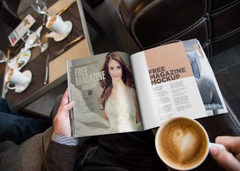 Free Photo Realistic Magazine Ad Mockup