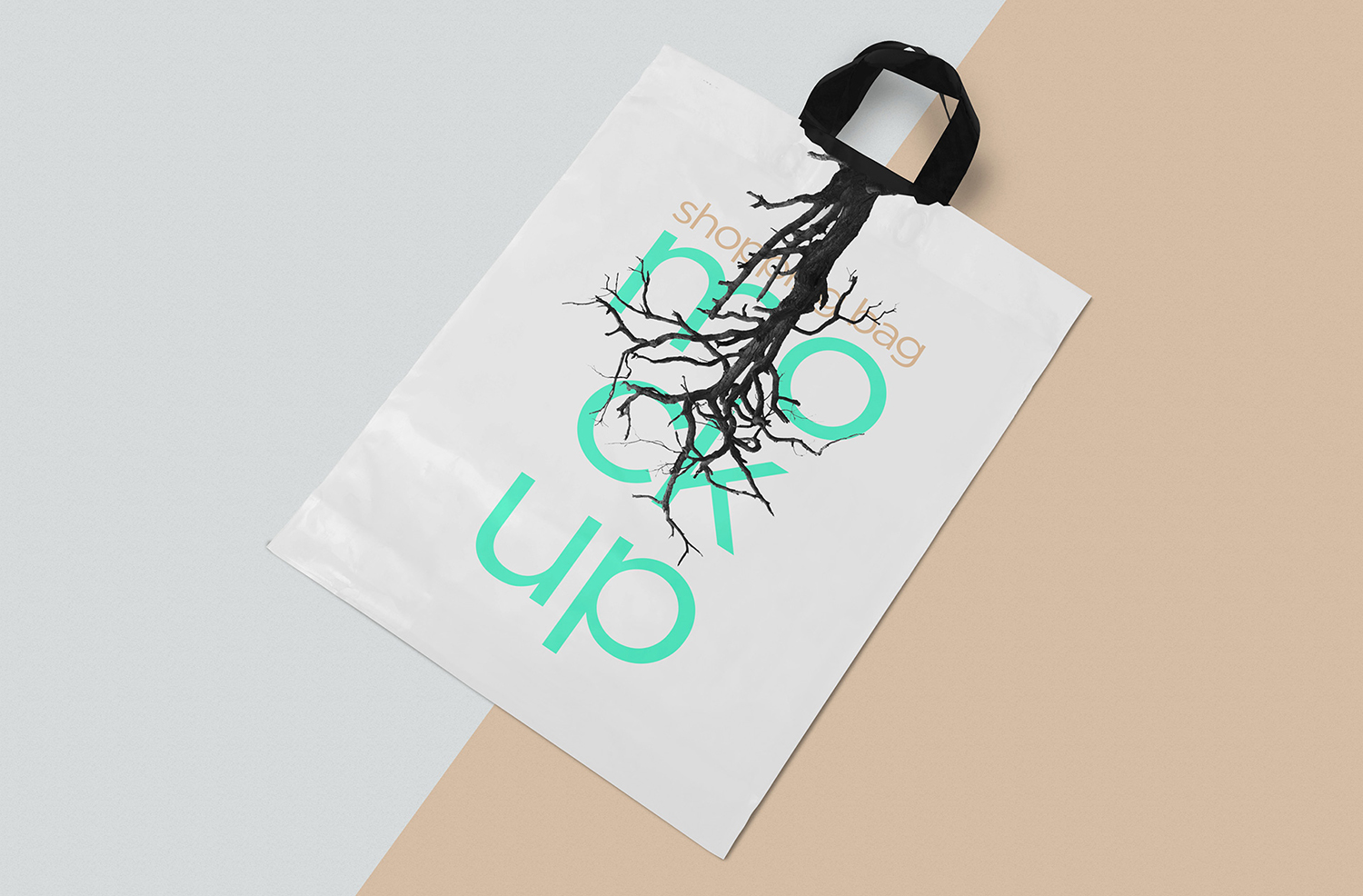 Free Polythene Shopping Bag Mockup