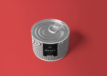 Free Round Tin Mockup