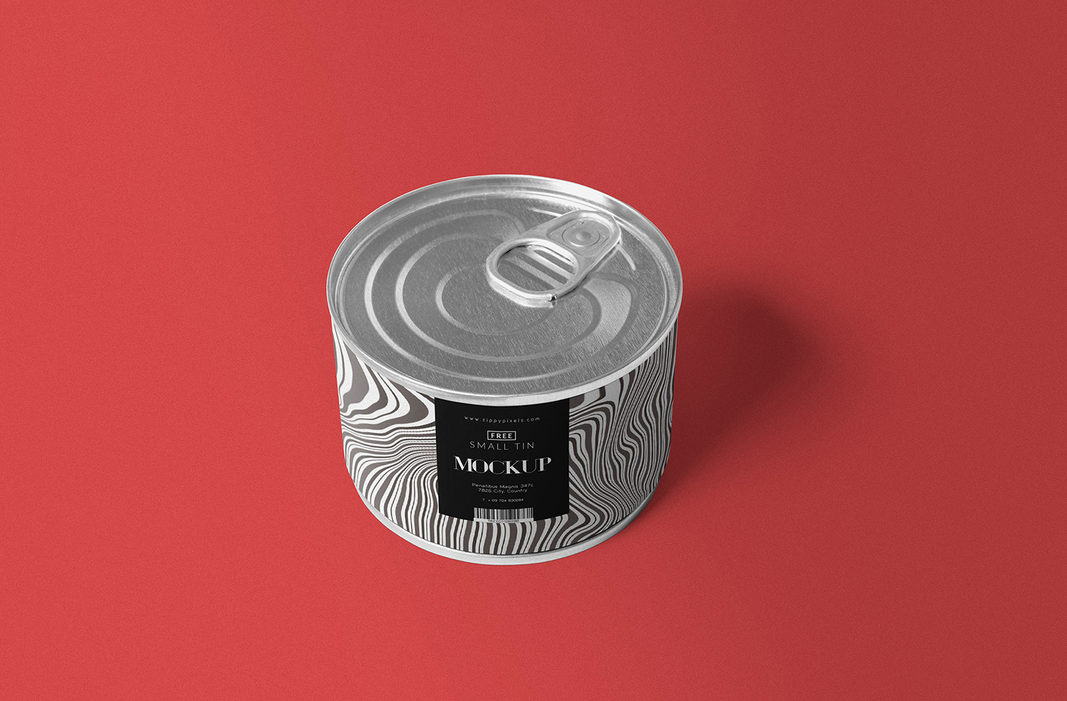 Free Round Tin Mockup