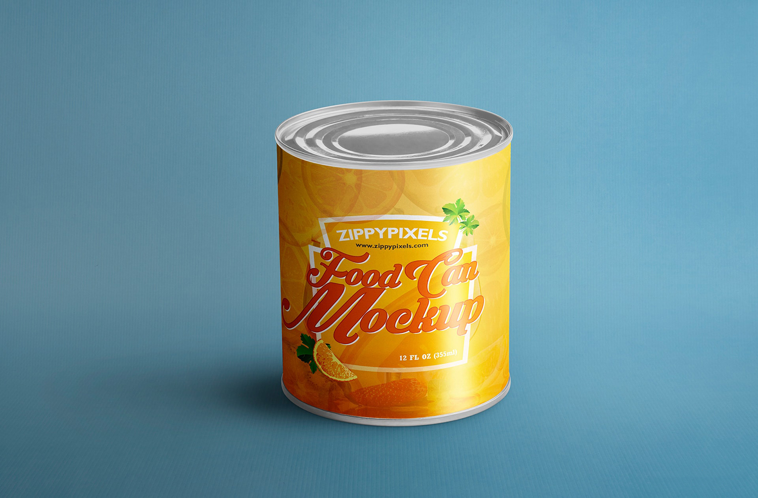 Free Tin Can Mockup