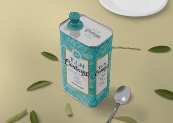 Free Tin Can Mockup