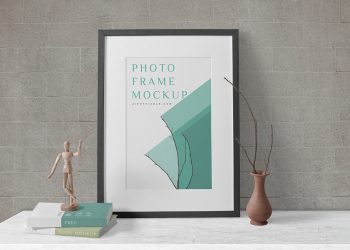 Free Wooden Frame Mockup