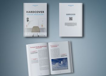 Open Book and Two Covers Mockup