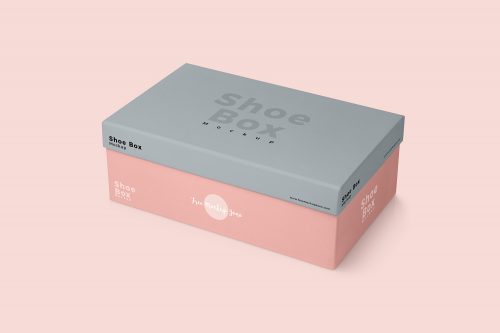 Shoe Box Mockup Free