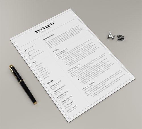 A4 Paper Mockup