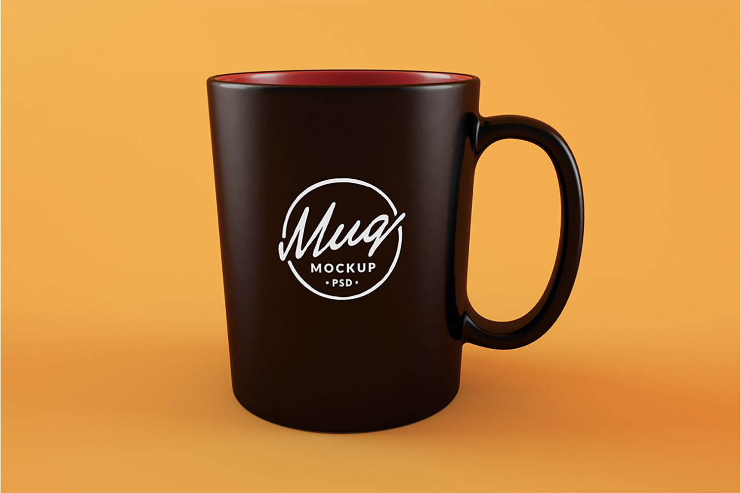 Black Coffee Mug Mockup