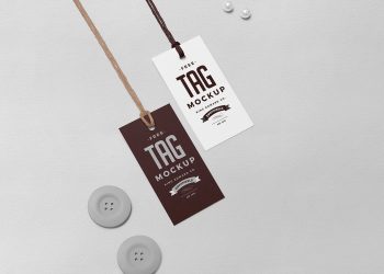 Clothes Label Tag Mockup