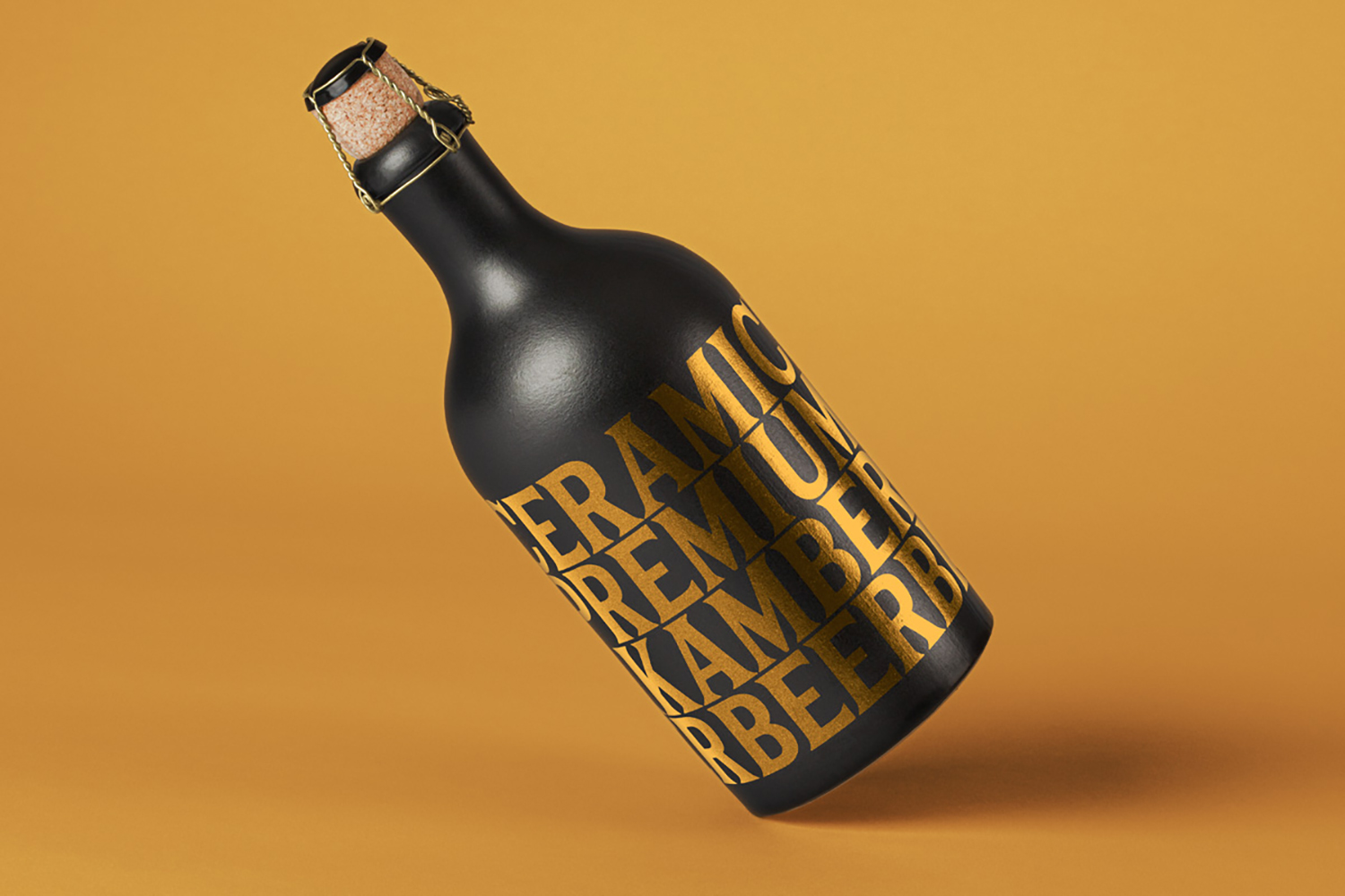 Dark Psd Bottle Mockup