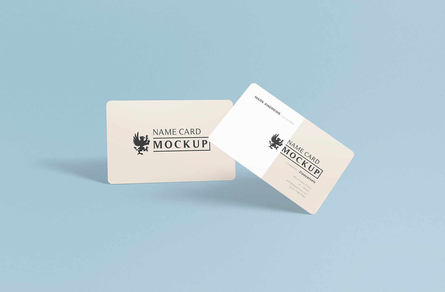 Exquisite Free Name Card Mockup PSD