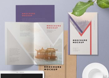 Free A5 Brochure Mockup PSD