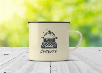 Free Enamel Mug Mockup