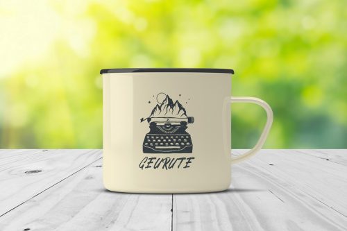 Free Enamel Mug Mockup