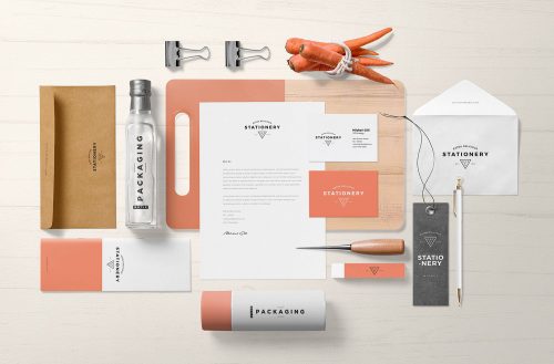 Free Gorgeous Branding Mockup Scene