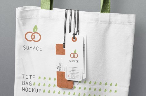 Free Label Tag Mockup PSD