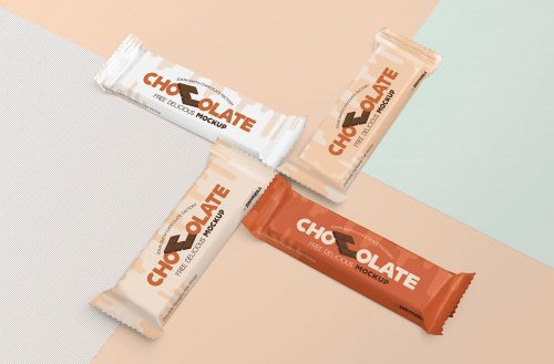 Free Luscious Chocolate Packaging Mockup