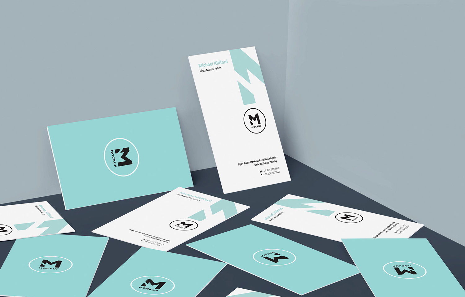 Free Magnificent Business Card Mockup