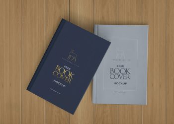 Free Photorealistic Hardcover Book Mockup