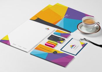 Free Photorealistic Stationery Branding PSD Mockups