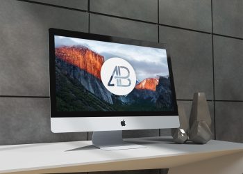 Free Realistic 5k iMac Mockup