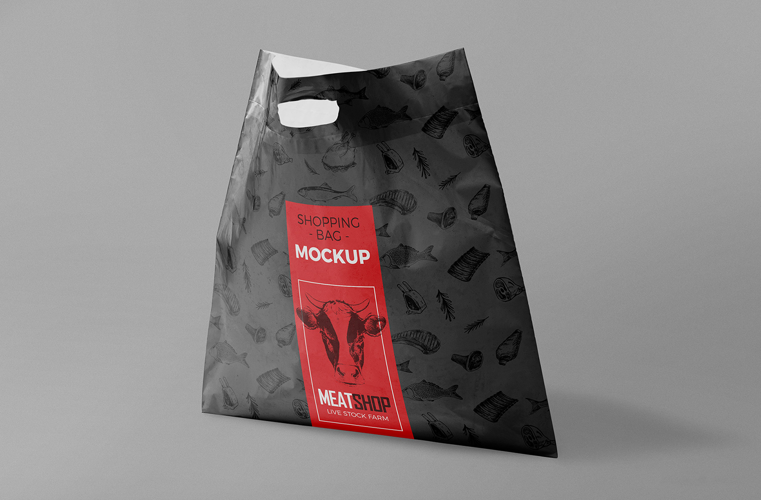 Free Standing Plastic Bag Mockup
