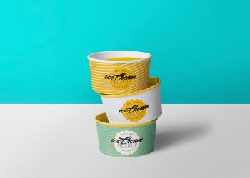 Free Yummy Ice Cream Cup Mockup