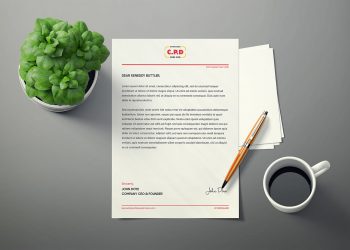 Letterhead Mockup Free Psd