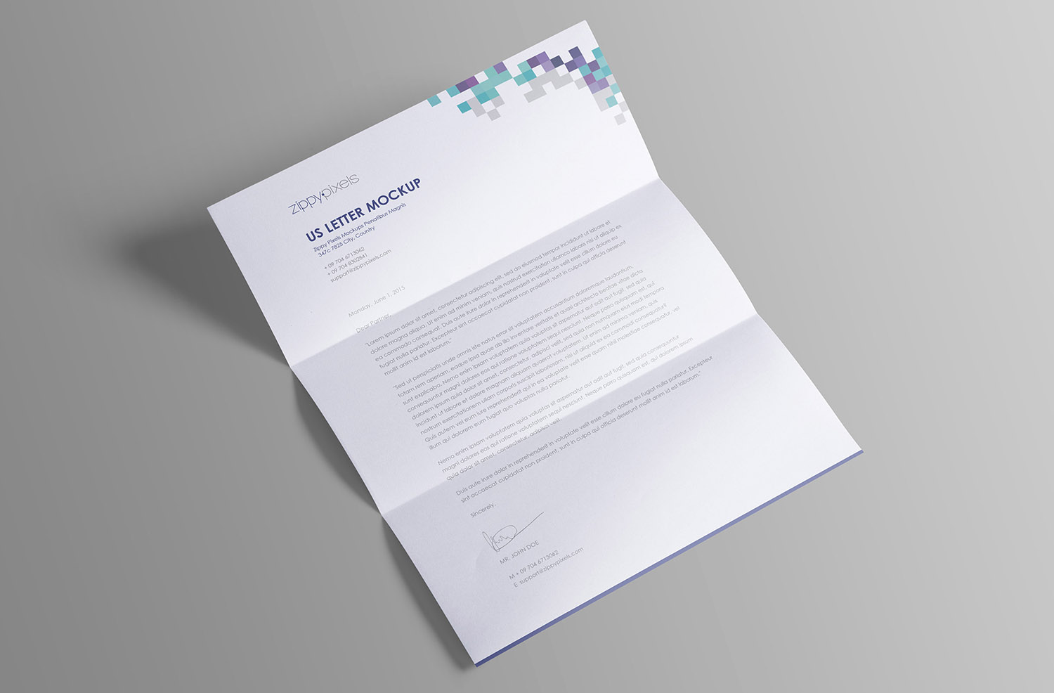 Letterhead Paper Free Mockup