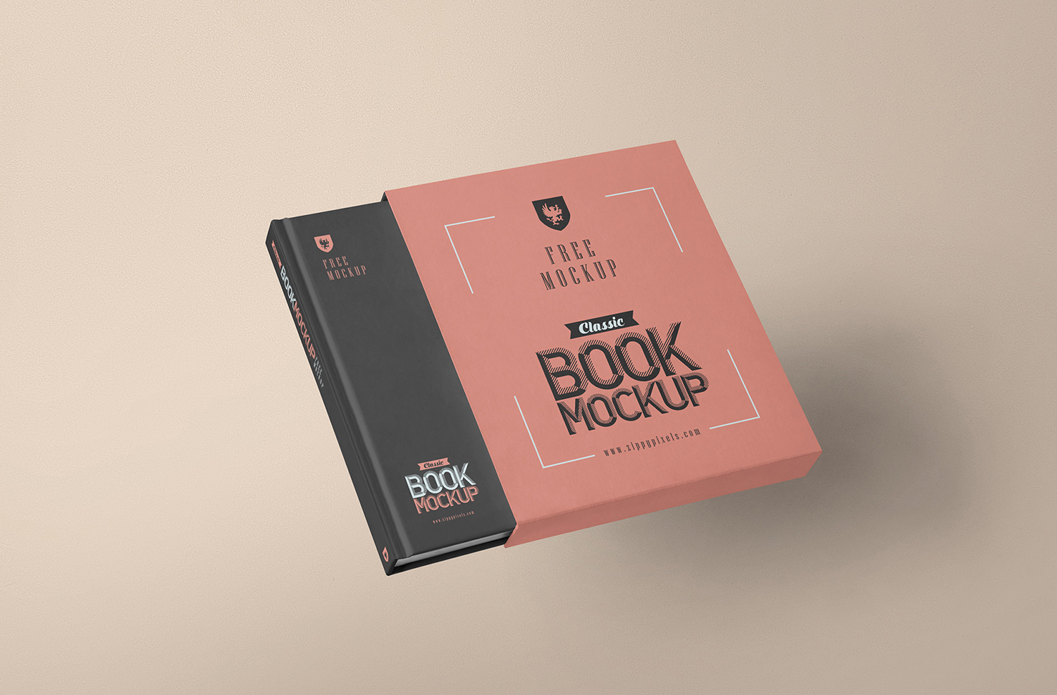 Slipcase Book Mockup PSD