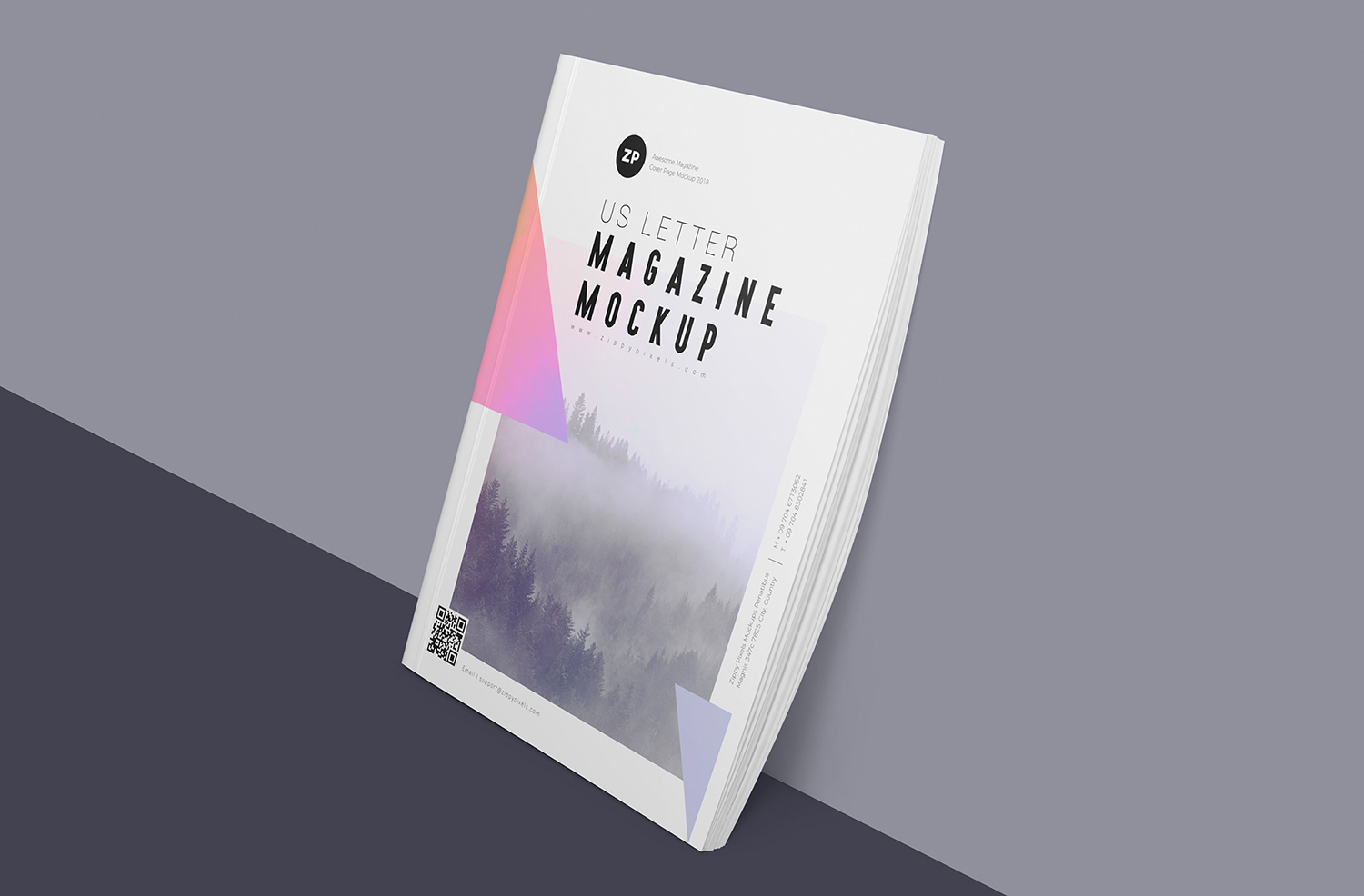 Two Free US Letter Magazine Mockups