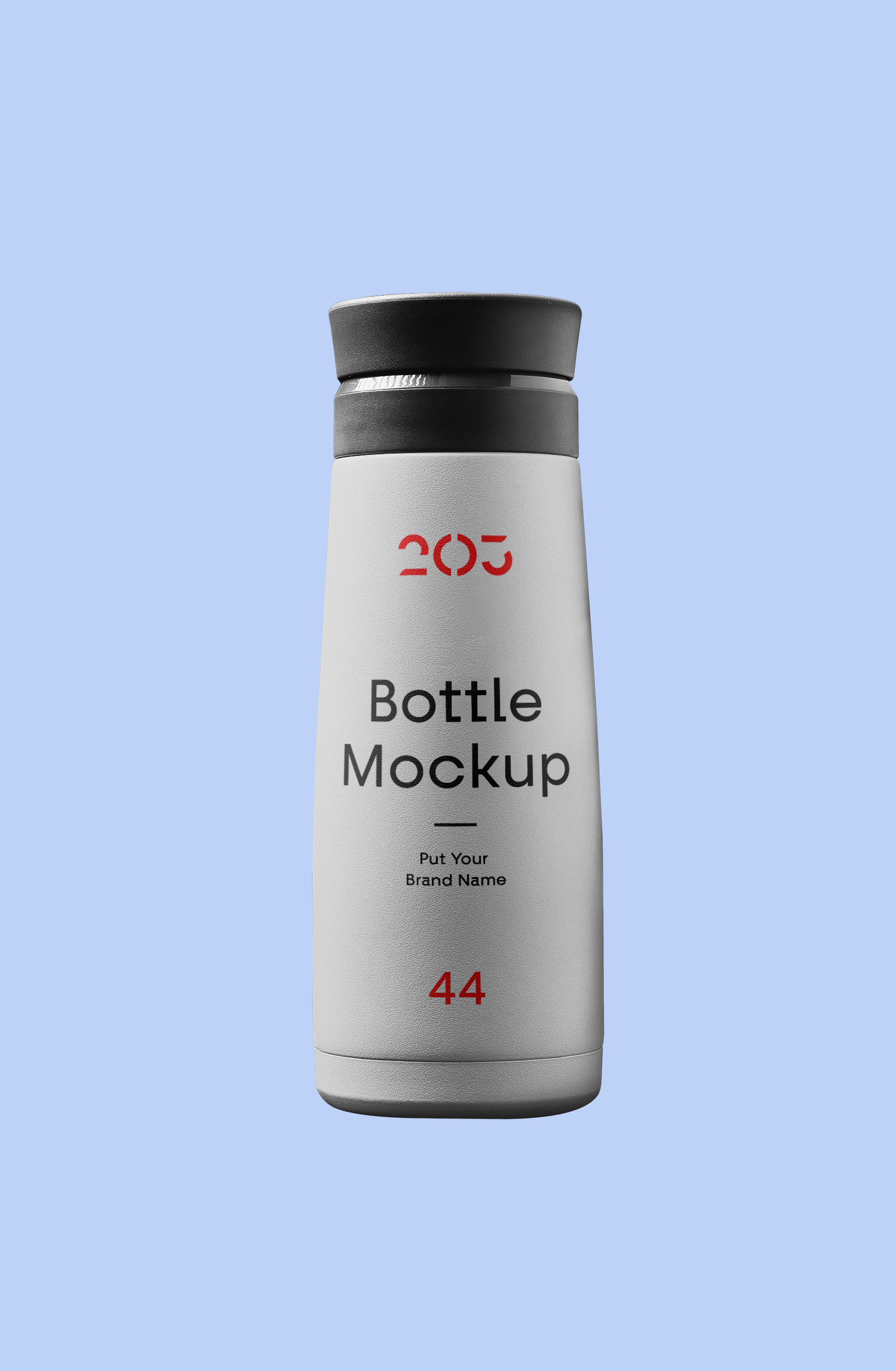 Bottle of Plastic Mockup