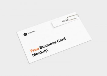 Business Card & Sticker Free Mockup