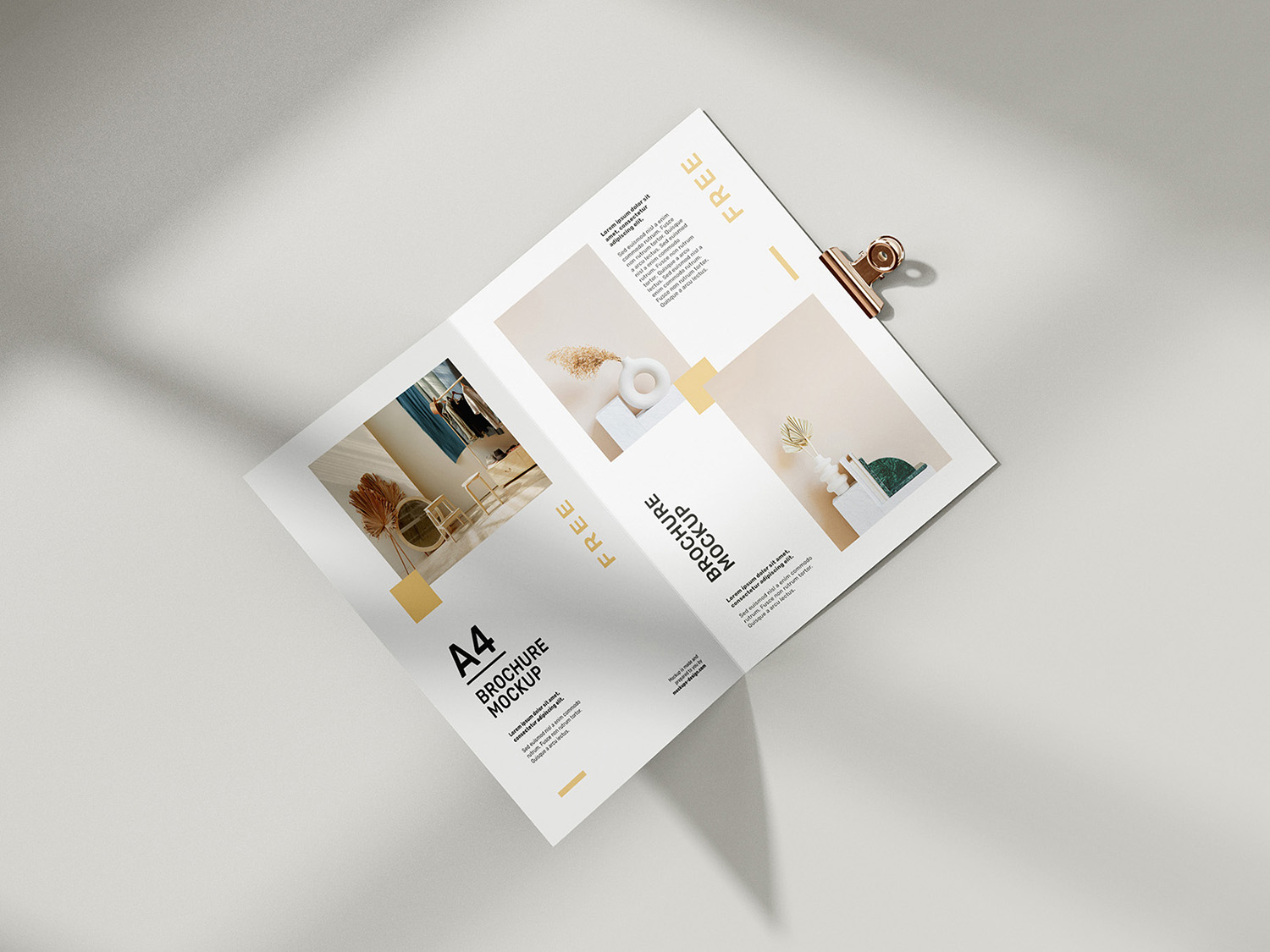 Free A4 Brochure Mockups