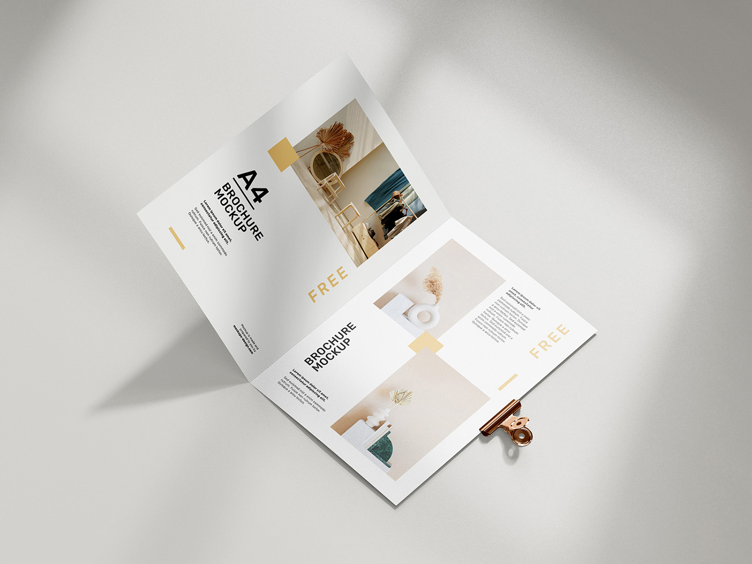 Free A4 Brochure Mockups