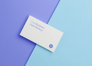 Free Changeable Сolors Business Cards Mockups