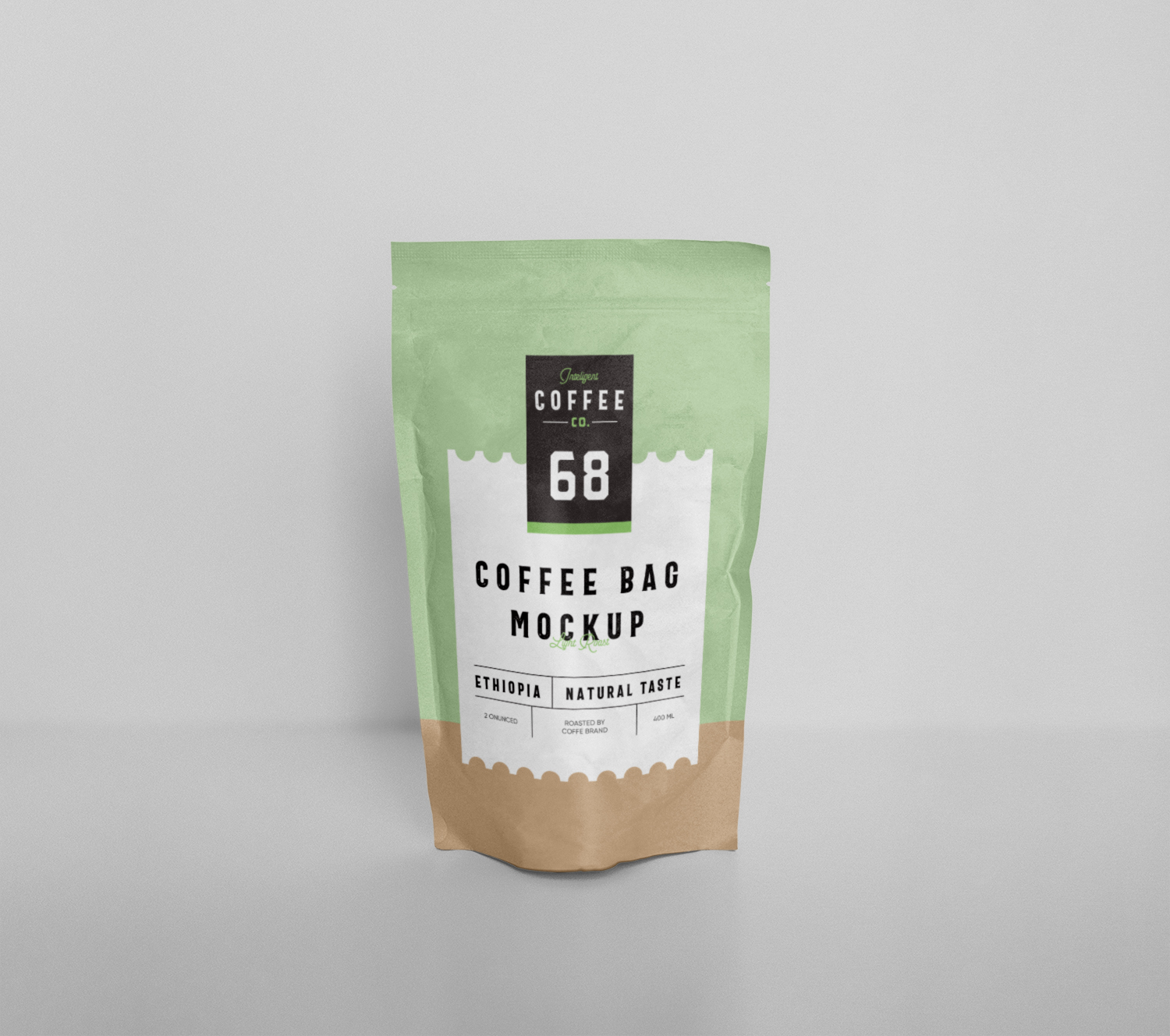 Free Classic Coffee Bag Mockup